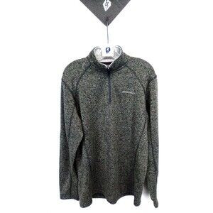 Eddie Bauer Men's Fleece Long Sleeve Pull Over 1/2 Zipper Close Sweater Size LT